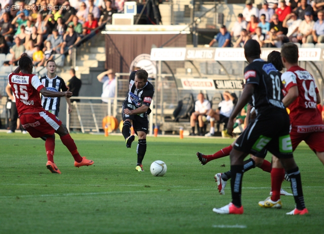 Sturm Graz - Admira Wacker
Oesterreichische Fussball Bundesliga, 6. Runde, SK Sturm Graz - FC Admira Wacker Moedling, Stadion Liebenau Graz, 25.08.2012. 

Foto zeigt Christoph Kroepfl (Sturm)
