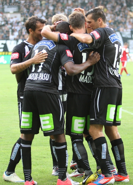 Sturm Graz - Admira Wacker
Oesterreichische Fussball Bundesliga, 6. Runde, SK Sturm Graz - FC Admira Wacker Moedling, Stadion Liebenau Graz, 25.08.2012. 

Foto zeigt die Mannschaft von Sturm
