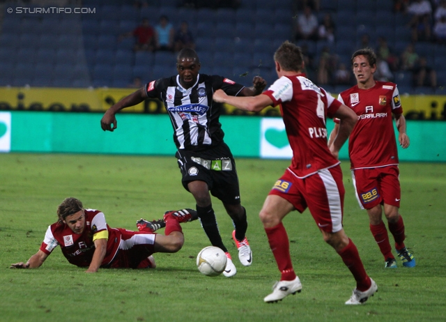 Sturm Graz - Admira Wacker
Oesterreichische Fussball Bundesliga, 6. Runde, SK Sturm Graz - FC Admira Wacker Moedling, Stadion Liebenau Graz, 25.08.2012. 

Foto zeigt Richard Sukuta-Pasu (Sturm)
