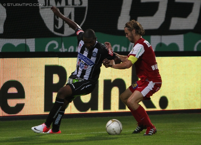 Sturm Graz - Admira Wacker
Oesterreichische Fussball Bundesliga, 6. Runde, SK Sturm Graz - FC Admira Wacker Moedling, Stadion Liebenau Graz, 25.08.2012. 

Foto zeigt Richard Sukuta-Pasu (Sturm)
