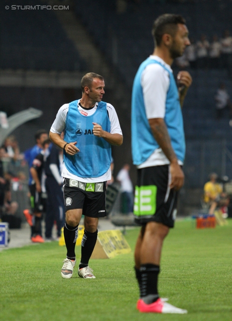 Sturm Graz - Admira Wacker
Oesterreichische Fussball Bundesliga, 6. Runde, SK Sturm Graz - FC Admira Wacker Moedling, Stadion Liebenau Graz, 25.08.2012. 

Foto zeigt Mario Haas (Sturm)
