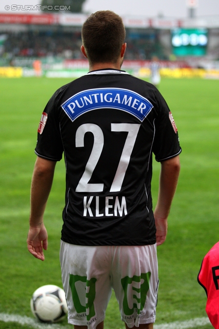 Ried - Sturm Graz
Oesterreichische Fussball Bundesliga, 7. Runde, SV Ried - SK Sturm Graz, Arena Ried, 01.09.2012. 

Foto zeigt Christian Klem (Sturm)
