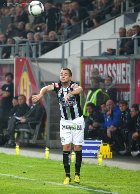 Ried - Sturm Graz
Oesterreichische Fussball Bundesliga, 7. Runde, SV Ried - SK Sturm Graz, Arena Ried, 01.09.2012. 

Foto zeigt Christian Klem (Sturm)
