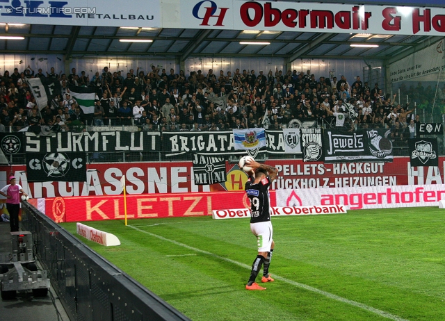 Ried - Sturm Graz
Oesterreichische Fussball Bundesliga, 7. Runde, SV Ried - SK Sturm Graz, Arena Ried, 01.09.2012. 

Foto zeigt Philipp Huetter (Sturm)
