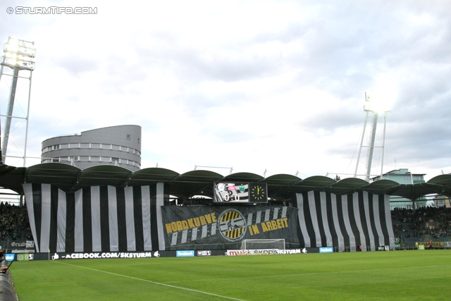 Sturm Graz - Innsbruck
Oesterreichische Fussball Bundesliga, 8. Runde, SK Sturm Graz - FC Wacker Innsbruck, Stadion Liebenau Graz, 15.09.2012. 

Foto zeigt Fans von Sturm mit einer Choreografie
