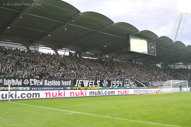 Sturm Graz - Innsbruck
Oesterreichische Fussball Bundesliga, 8. Runde, SK Sturm Graz - FC Wacker Innsbruck, Stadion Liebenau Graz, 15.09.2012. 

Foto zeigt Fans von Sturm
