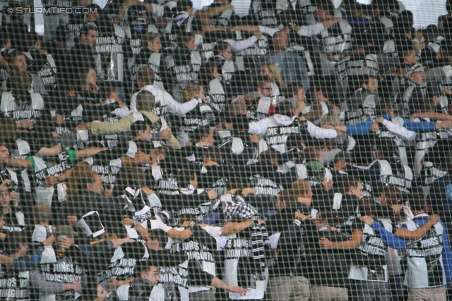 Sturm Graz - Innsbruck
Oesterreichische Fussball Bundesliga, 8. Runde, SK Sturm Graz - FC Wacker Innsbruck, Stadion Liebenau Graz, 15.09.2012. 

Foto zeigt Fans von Sturm
