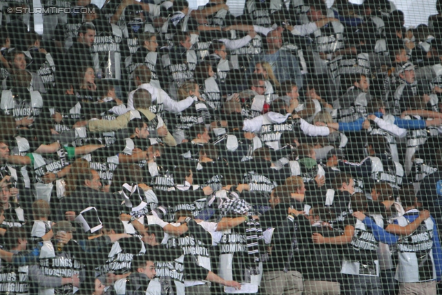 Sturm Graz - Innsbruck
Oesterreichische Fussball Bundesliga, 8. Runde, SK Sturm Graz - FC Wacker Innsbruck, Stadion Liebenau Graz, 15.09.2012. 

Foto zeigt Fans von Sturm
