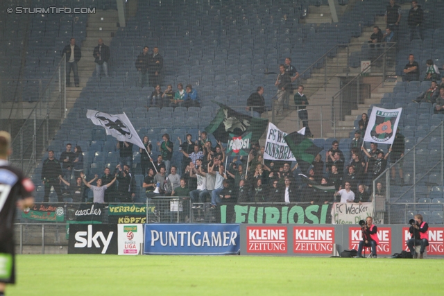 Sturm Graz - Innsbruck
Oesterreichische Fussball Bundesliga, 8. Runde, SK Sturm Graz - FC Wacker Innsbruck, Stadion Liebenau Graz, 15.09.2012. 

Foto zeigt Fans von Wacker Innsbruck
