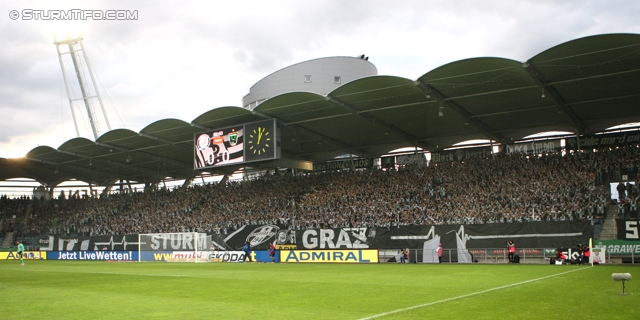 Sturm Graz - Innsbruck
Oesterreichische Fussball Bundesliga, 8. Runde, SK Sturm Graz - FC Wacker Innsbruck, Stadion Liebenau Graz, 15.09.2012. 

Foto zeigt Fans von Sturm
