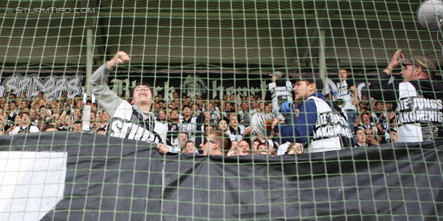 Sturm Graz - Innsbruck
Oesterreichische Fussball Bundesliga, 8. Runde, SK Sturm Graz - FC Wacker Innsbruck, Stadion Liebenau Graz, 15.09.2012. 

Foto zeigt Fans von Sturm
