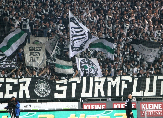 Sturm Graz - Innsbruck
Oesterreichische Fussball Bundesliga, 8. Runde, SK Sturm Graz - FC Wacker Innsbruck, Stadion Liebenau Graz, 15.09.2012. 

Foto zeigt Fans von Sturm
