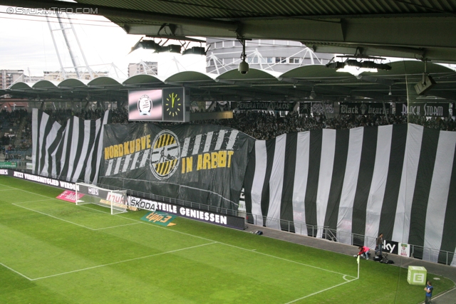 Sturm Graz - Innsbruck
Oesterreichische Fussball Bundesliga, 8. Runde, SK Sturm Graz - FC Wacker Innsbruck, Stadion Liebenau Graz, 15.09.2012. 

Foto zeigt Fans von Sturm mit einer Choreografie
