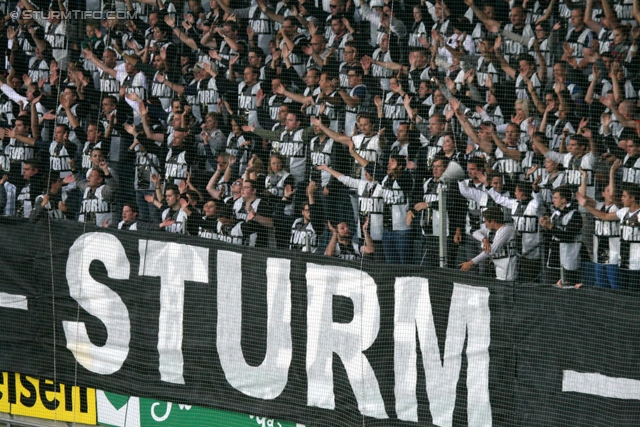 Sturm Graz - Innsbruck
Oesterreichische Fussball Bundesliga, 8. Runde, SK Sturm Graz - FC Wacker Innsbruck, Stadion Liebenau Graz, 15.09.2012. 

Foto zeigt Fans von Sturm
