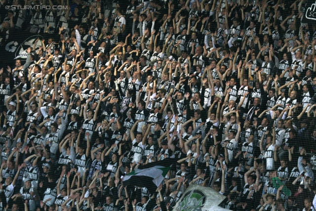 Sturm Graz - Innsbruck
Oesterreichische Fussball Bundesliga, 8. Runde, SK Sturm Graz - FC Wacker Innsbruck, Stadion Liebenau Graz, 15.09.2012. 

Foto zeigt Fans von Sturm
