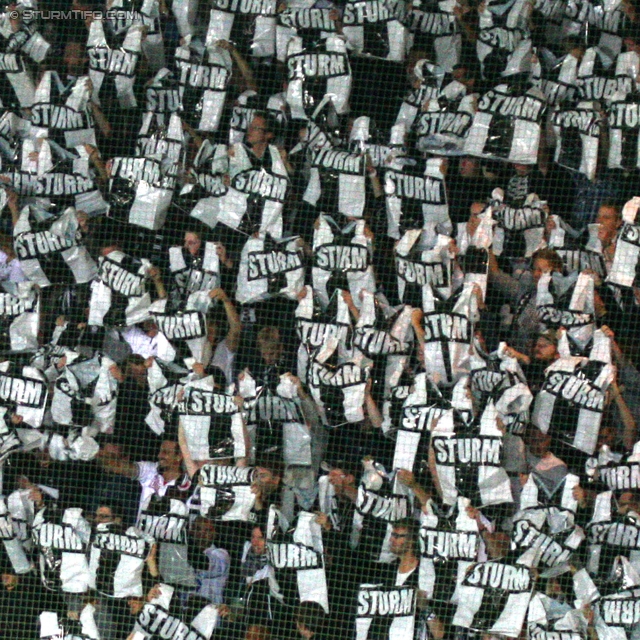 Sturm Graz - Innsbruck
Oesterreichische Fussball Bundesliga, 8. Runde, SK Sturm Graz - FC Wacker Innsbruck, Stadion Liebenau Graz, 15.09.2012. 

Foto zeigt Fans von Sturm
