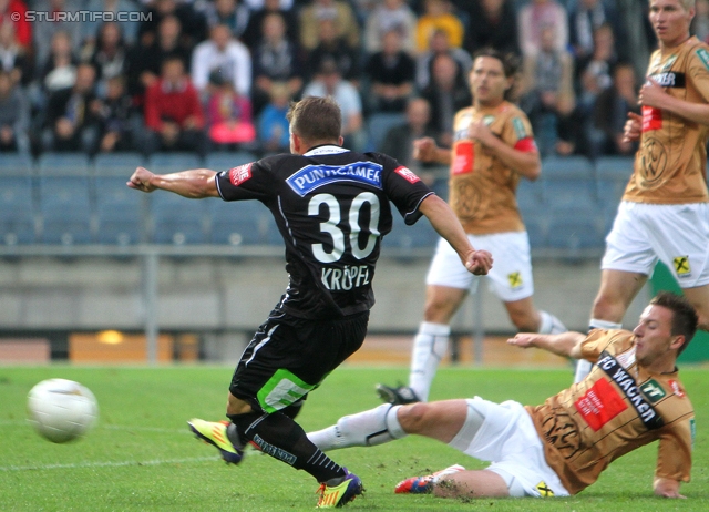 Sturm Graz - Innsbruck
Oesterreichische Fussball Bundesliga, 8. Runde, SK Sturm Graz - FC Wacker Innsbruck, Stadion Liebenau Graz, 15.09.2012. 

Foto zeigt Christoph Kroepfl (Sturm)
