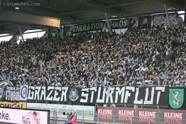 Sturm Graz - Innsbruck
Oesterreichische Fussball Bundesliga, 8. Runde, SK Sturm Graz - FC Wacker Innsbruck, Stadion Liebenau Graz, 15.09.2012. 

Foto zeigt Fans von Sturm
