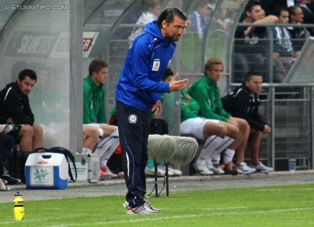 Sturm Graz - Innsbruck
Oesterreichische Fussball Bundesliga, 8. Runde, SK Sturm Graz - FC Wacker Innsbruck, Stadion Liebenau Graz, 15.09.2012. 

Foto zeigt Peter Hyballa (Cheftrainer Sturm)
