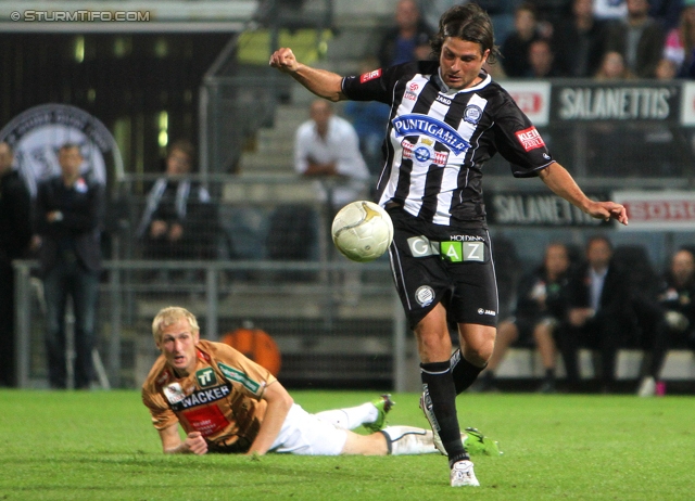 Sturm Graz - Innsbruck
Oesterreichische Fussball Bundesliga, 8. Runde, SK Sturm Graz - FC Wacker Innsbruck, Stadion Liebenau Graz, 15.09.2012. 

Foto zeigt Imre Szabics (Sturm)
