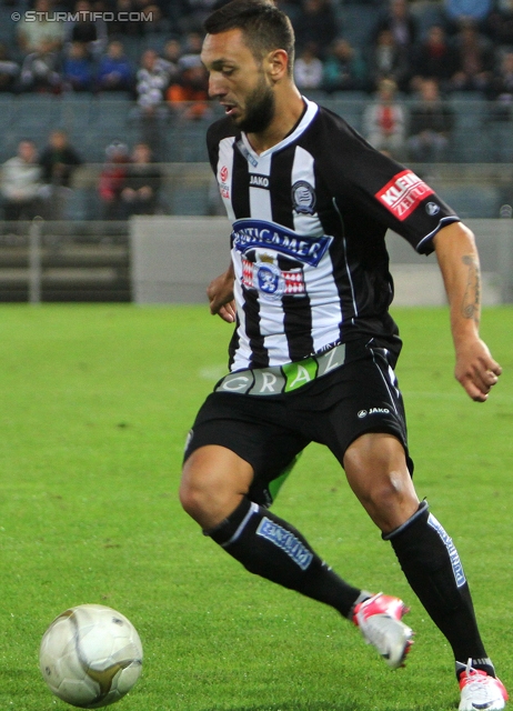 Sturm Graz - Innsbruck
Oesterreichische Fussball Bundesliga, 8. Runde, SK Sturm Graz - FC Wacker Innsbruck, Stadion Liebenau Graz, 15.09.2012. 

Foto zeigt Darko Bodul (Sturm)
