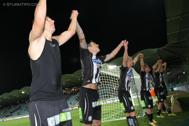 Sturm Graz - Innsbruck
Oesterreichische Fussball Bundesliga, 8. Runde, SK Sturm Graz - FC Wacker Innsbruck, Stadion Liebenau Graz, 15.09.2012. 

Foto zeigt die Mannschaft von Sturm
