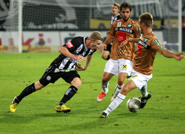 Sturm Graz - Innsbruck
Oesterreichische Fussball Bundesliga, 8. Runde, SK Sturm Graz - FC Wacker Innsbruck, Stadion Liebenau Graz, 15.09.2012. 

Foto zeigt Florian Kainz (Sturm)
