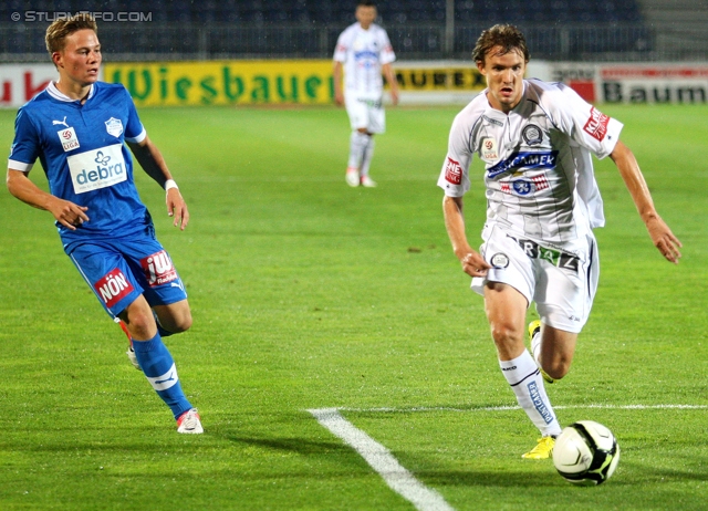 Wr. Neustadt - Sturm Graz
Oesterreichische Fussball Bundesliga, 9. Runde,  SC Wiener Neustadt - SK Sturm Graz,Stadion Wiener Neustadt, 22.05.2012. 

Foto zeigt Andreas Hoelzl (Sturm)
