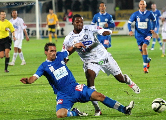 Wr. Neustadt - Sturm Graz
Oesterreichische Fussball Bundesliga, 9. Runde,  SC Wiener Neustadt - SK Sturm Graz,Stadion Wiener Neustadt, 22.05.2012. 

Foto zeigt Richard Sukuta-Pasu (Sturm)
