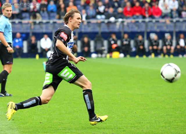 Salzburg - Sturm Graz
Oesterreichische Fussball Bundesliga, 10. Runde,  RB Salzburg - SK Sturm Graz, Stadion Wals-Siezenheim, 30.09.2012. 

Foto zeigt Andreas Hoelzl (Sturm)
