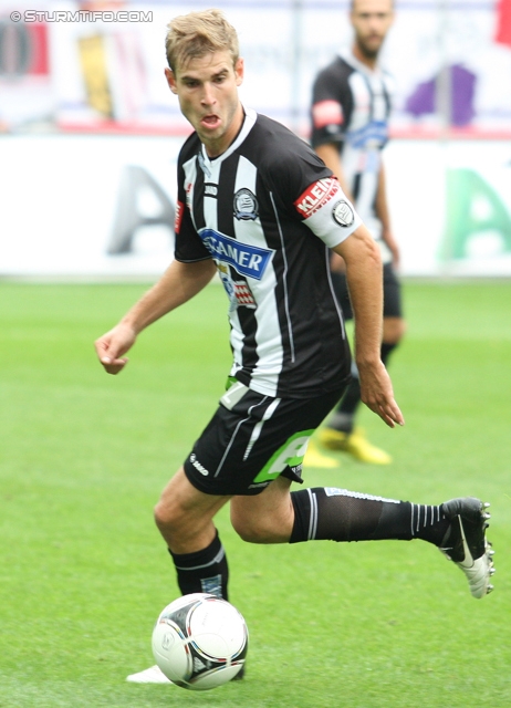 Salzburg - Sturm Graz
Oesterreichische Fussball Bundesliga, 10. Runde,  RB Salzburg - SK Sturm Graz, Stadion Wals-Siezenheim, 30.09.2012. 

Foto zeigt Manuel Weber (Sturm)
