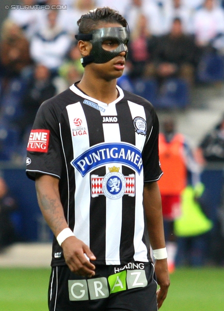 Salzburg - Sturm Graz
Oesterreichische Fussball Bundesliga, 10. Runde,  RB Salzburg - SK Sturm Graz, Stadion Wals-Siezenheim, 30.09.2012. 

Foto zeigt Rubin Rafael Okotie (Sturm)
