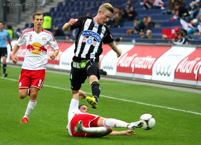 Salzburg - Sturm Graz
Oesterreichische Fussball Bundesliga, 10. Runde,  RB Salzburg - SK Sturm Graz, Stadion Wals-Siezenheim, 30.09.2012. 

Foto zeigt Florian Kainz (Sturm)
