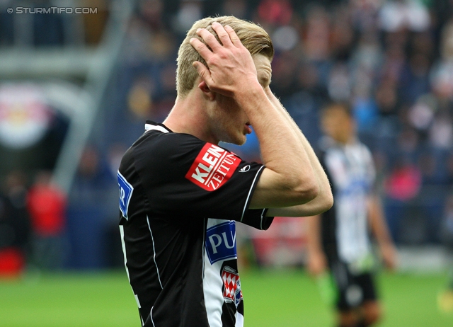 Salzburg - Sturm Graz
Oesterreichische Fussball Bundesliga, 10. Runde,  RB Salzburg - SK Sturm Graz, Stadion Wals-Siezenheim, 30.09.2012. 

Foto zeigt Florian Kainz (Sturm)
Schlüsselwörter: enttaeuschung