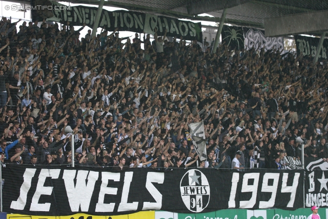 Sturm Graz - Austria Wien
Oesterreichische Fussball Bundesliga, 11. Runde, SK Sturm Graz - FK Austria Wien, Stadion Liebenau Graz, 07.10.2012. 

Foto zeigt Fans von Sturm
