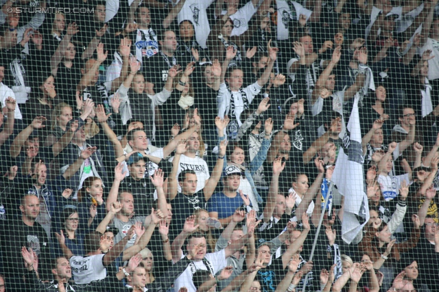 Sturm Graz - Austria Wien
Oesterreichische Fussball Bundesliga, 11. Runde, SK Sturm Graz - FK Austria Wien, Stadion Liebenau Graz, 07.10.2012. 

Foto zeigt Fans von Sturm
