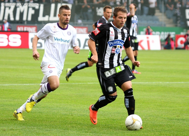 Sturm Graz - Austria Wien
Oesterreichische Fussball Bundesliga, 11. Runde, SK Sturm Graz - FK Austria Wien, Stadion Liebenau Graz, 07.10.2012. 

Foto zeigt Christoph Kroepfl (Sturm)
