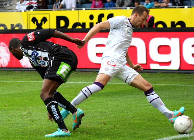 Sturm Graz - Austria Wien
Oesterreichische Fussball Bundesliga, 11. Runde, SK Sturm Graz - FK Austria Wien, Stadion Liebenau Graz, 07.10.2012. 

Foto zeigt Richard Sukuta-Pasu (Sturm)
