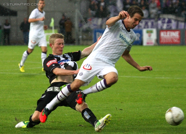 Sturm Graz - Austria Wien
Oesterreichische Fussball Bundesliga, 11. Runde, SK Sturm Graz - FK Austria Wien, Stadion Liebenau Graz, 07.10.2012. 

Foto zeigt Florian Kainz (Sturm)
Schlüsselwörter: foul