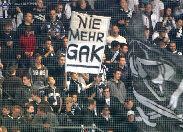 Sturm Graz - Mattersburg
Oesterreichische Fussball Bundesliga, 12. Runde, SK Sturm Graz - SV Mattersburg, Stadion Liebenau Graz, 20.10.2012. 

Foto zeigt Fans von Sturm
