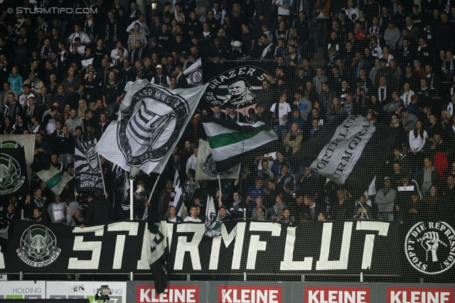 Sturm Graz - Mattersburg
Oesterreichische Fussball Bundesliga, 12. Runde, SK Sturm Graz - SV Mattersburg, Stadion Liebenau Graz, 20.10.2012. 

Foto zeigt Fans von Sturm
