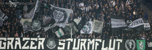 Sturm Graz - Mattersburg
Oesterreichische Fussball Bundesliga, 12. Runde, SK Sturm Graz - SV Mattersburg, Stadion Liebenau Graz, 20.10.2012. 

Foto zeigt Fans von Sturm
