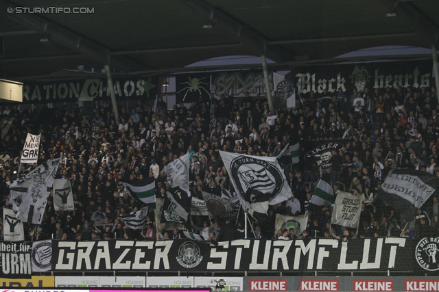 Sturm Graz - Mattersburg
Oesterreichische Fussball Bundesliga, 12. Runde, SK Sturm Graz - SV Mattersburg, Stadion Liebenau Graz, 20.10.2012. 

Foto zeigt Fans von Sturm
