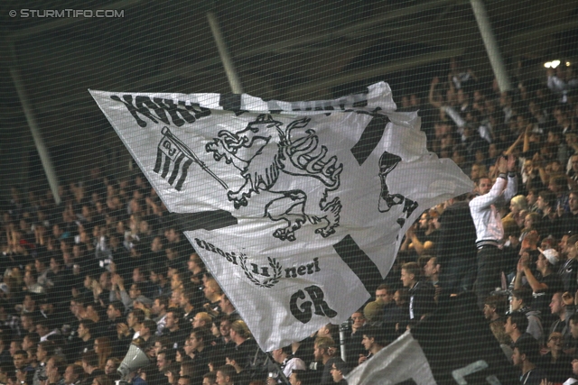 Sturm Graz - Mattersburg
Oesterreichische Fussball Bundesliga, 12. Runde, SK Sturm Graz - SV Mattersburg, Stadion Liebenau Graz, 20.10.2012. 

Foto zeigt Fans von Sturm
