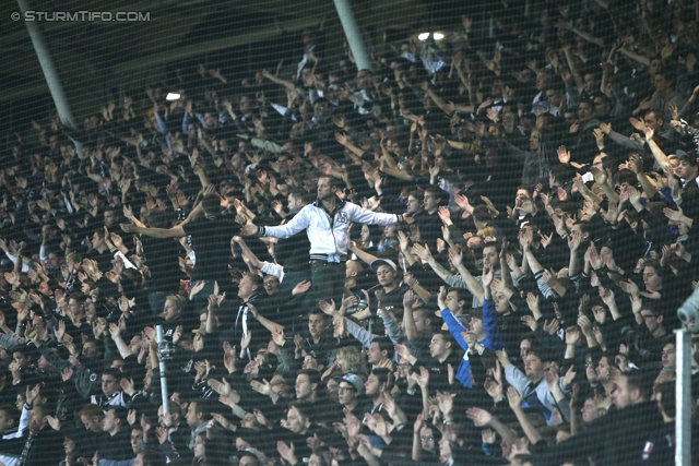 Sturm Graz - Mattersburg
Oesterreichische Fussball Bundesliga, 12. Runde, SK Sturm Graz - SV Mattersburg, Stadion Liebenau Graz, 20.10.2012. 

Foto zeigt Fans von Sturm
