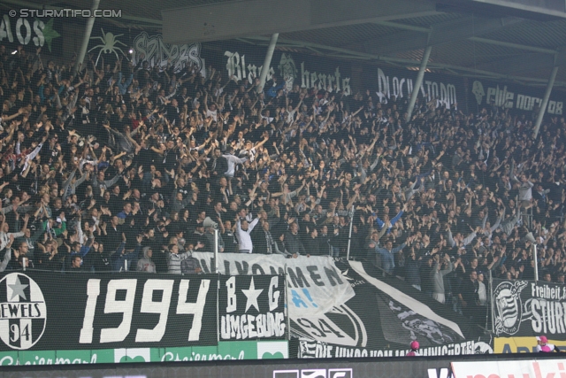 Sturm Graz - Mattersburg
Oesterreichische Fussball Bundesliga, 12. Runde, SK Sturm Graz - SV Mattersburg, Stadion Liebenau Graz, 20.10.2012. 

Foto zeigt Fans von Sturm
