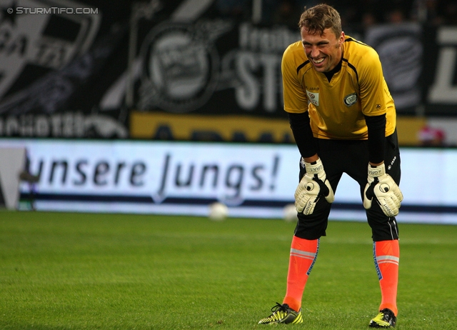 Sturm Graz - Mattersburg
Oesterreichische Fussball Bundesliga, 12. Runde, SK Sturm Graz - SV Mattersburg, Stadion Liebenau Graz, 20.10.2012. 

Foto zeigt Christian Gratzei (Sturm)
