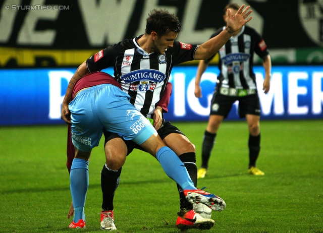 Sturm Graz - Mattersburg
Oesterreichische Fussball Bundesliga, 12. Runde, SK Sturm Graz - SV Mattersburg, Stadion Liebenau Graz, 20.10.2012. 

Foto zeigt Haris Bukva (Sturm)
