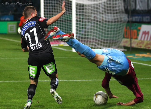 Sturm Graz - Mattersburg
Oesterreichische Fussball Bundesliga, 12. Runde, SK Sturm Graz - SV Mattersburg, Stadion Liebenau Graz, 20.10.2012. 

Foto zeigt Christian Klem (Sturm)
