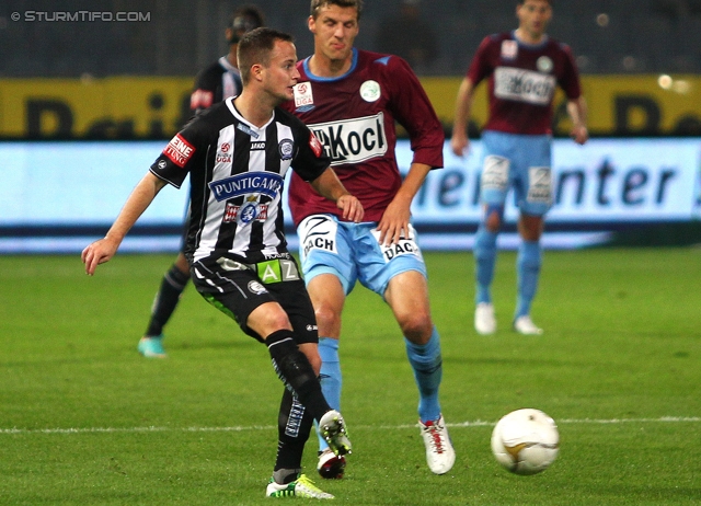 Sturm Graz - Mattersburg
Oesterreichische Fussball Bundesliga, 12. Runde, SK Sturm Graz - SV Mattersburg, Stadion Liebenau Graz, 20.10.2012. 

Foto zeigt Christian Klem (Sturm)
